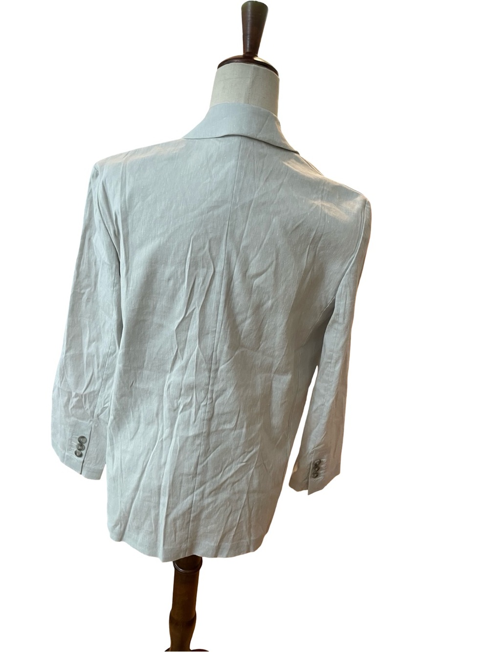 THEORY Piazza Jacket Soft Crunch Melange Blazer Natural Linen Blend - Picture 6 of 12